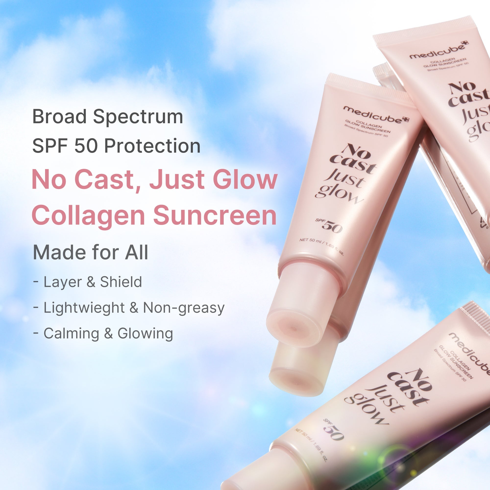 No Cast Just Glow Collagen Sunscreen Q8