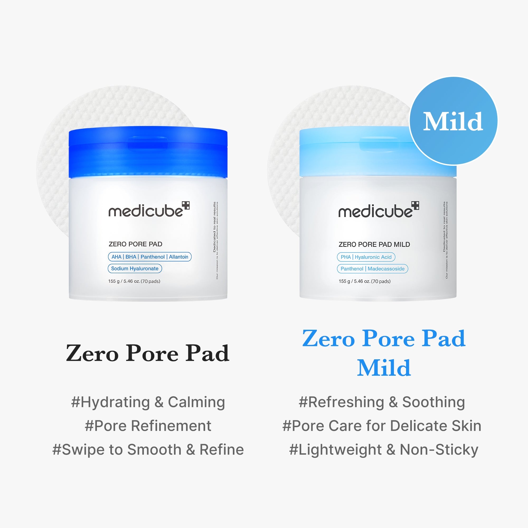 Zero Pore Madecassoside Pads (Mild) N2