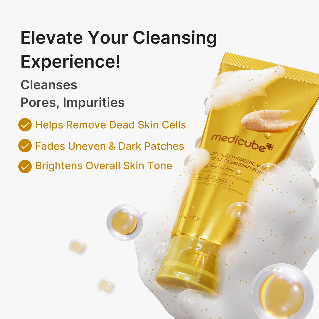 Kojic Acid Turmeric Vita Capsule Foam Cleanser H9