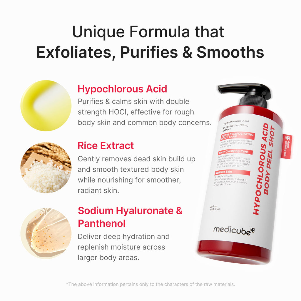 Hypochlorous Acid Rice Body Peel Shot T6
