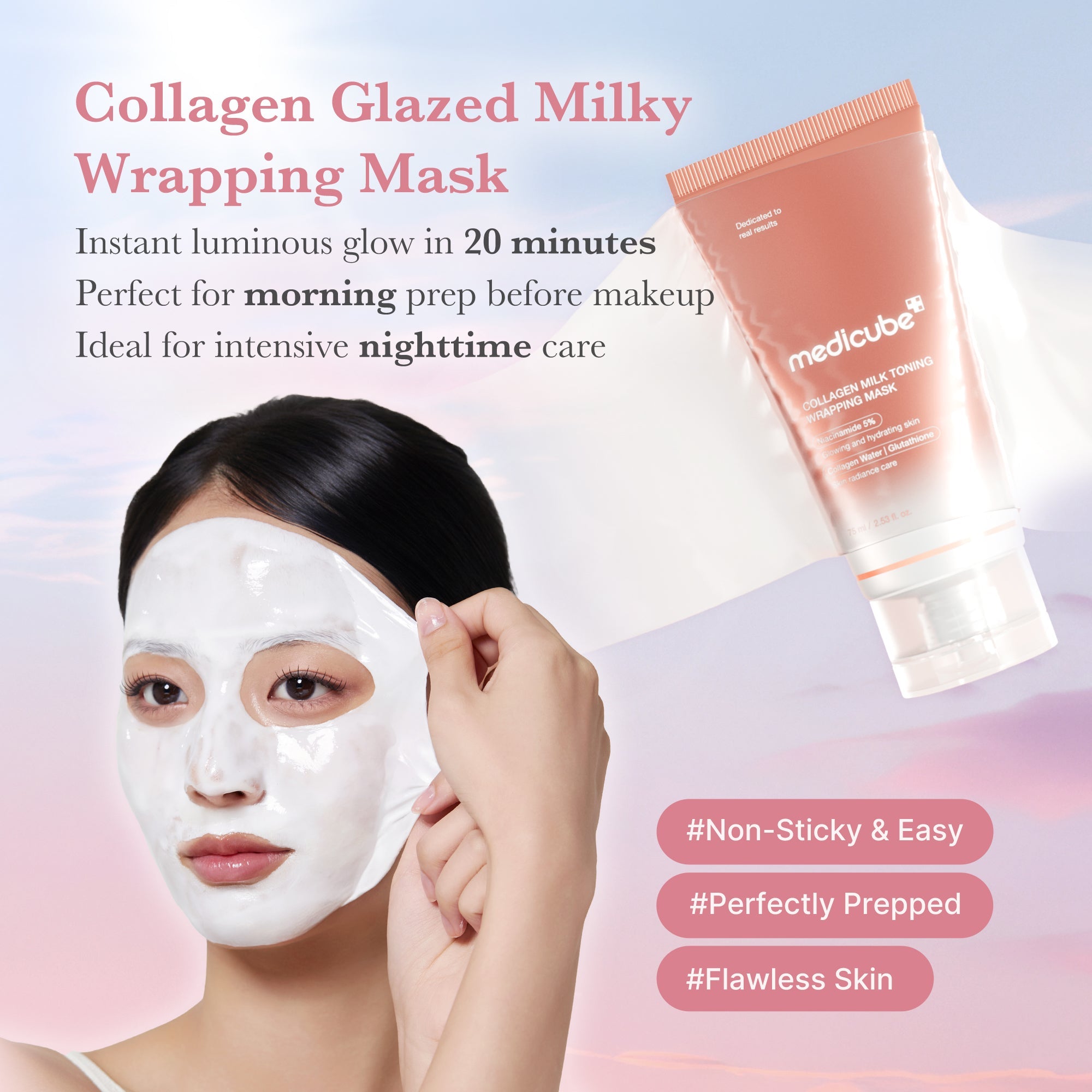 Collagen Milky Glow Daytime Wrapping Mask N8