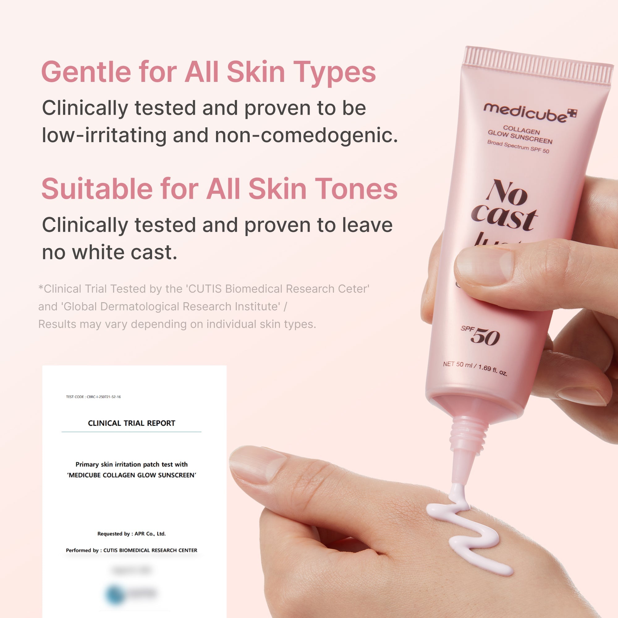 No Cast Just Glow Collagen Sunscreen F1