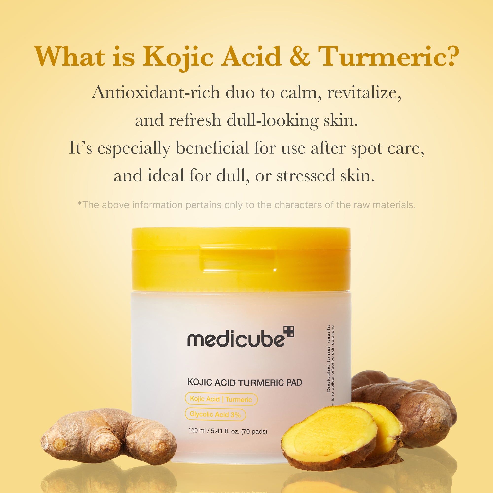 Kojic Acid Tumeric Toner Pad W9