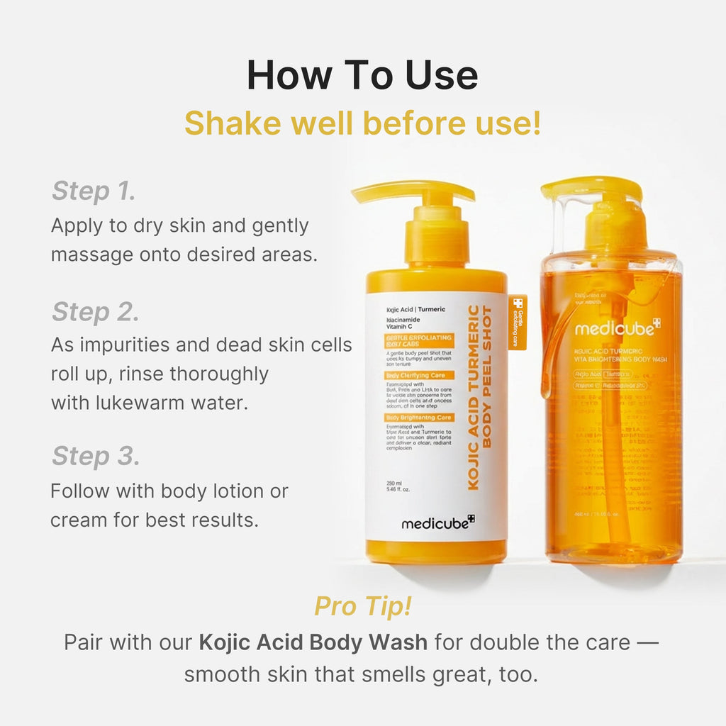 Kojic Acid Turmeric Body Peel Shot C8