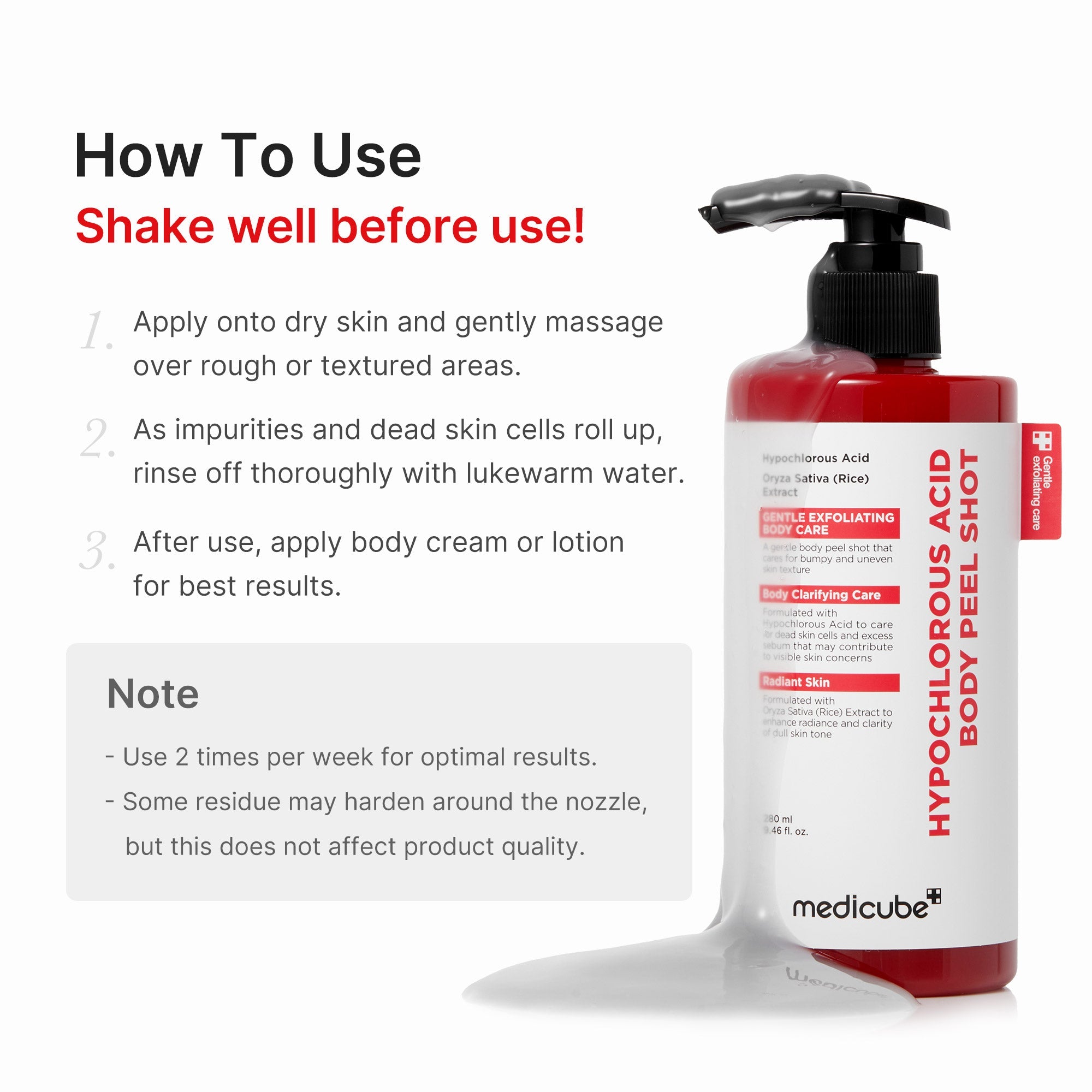 Hypochlorous Acid Rice Body Peel Shot T6