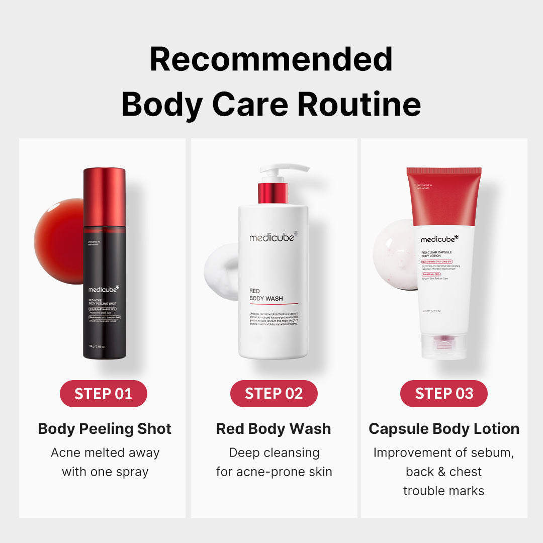 Red Body Peeling Shot Cleanser F7