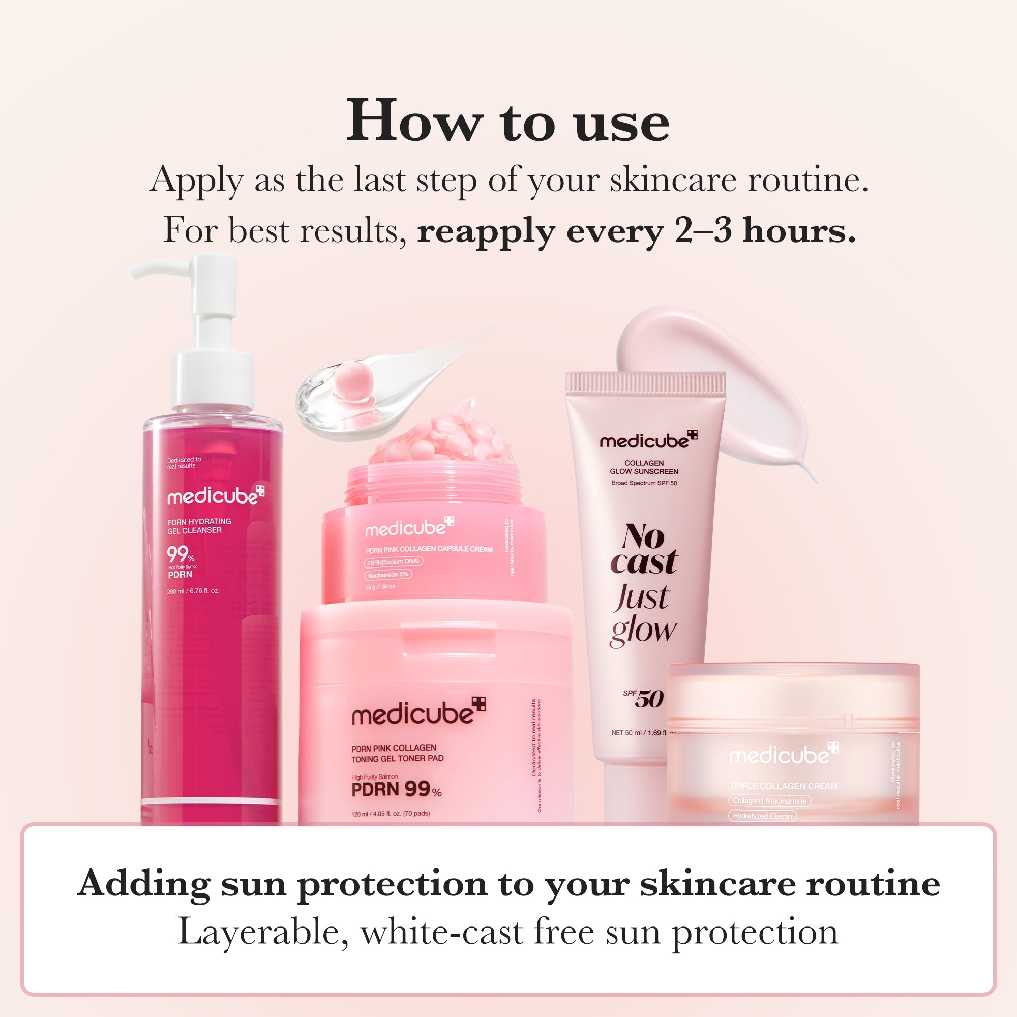 No Cast Just Glow Collagen Sunscreen F1