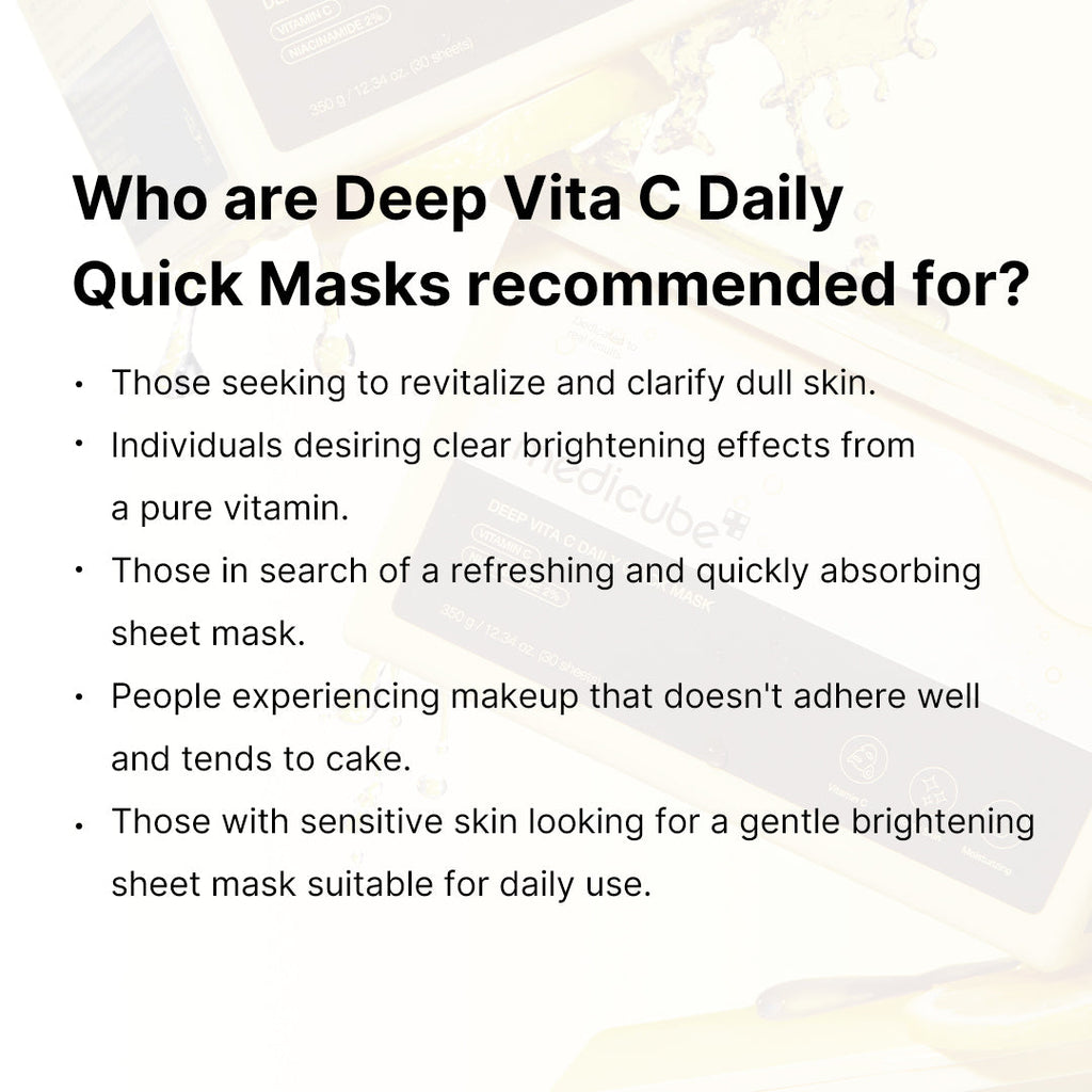 Deep Vita C Daily Quick Masks J8