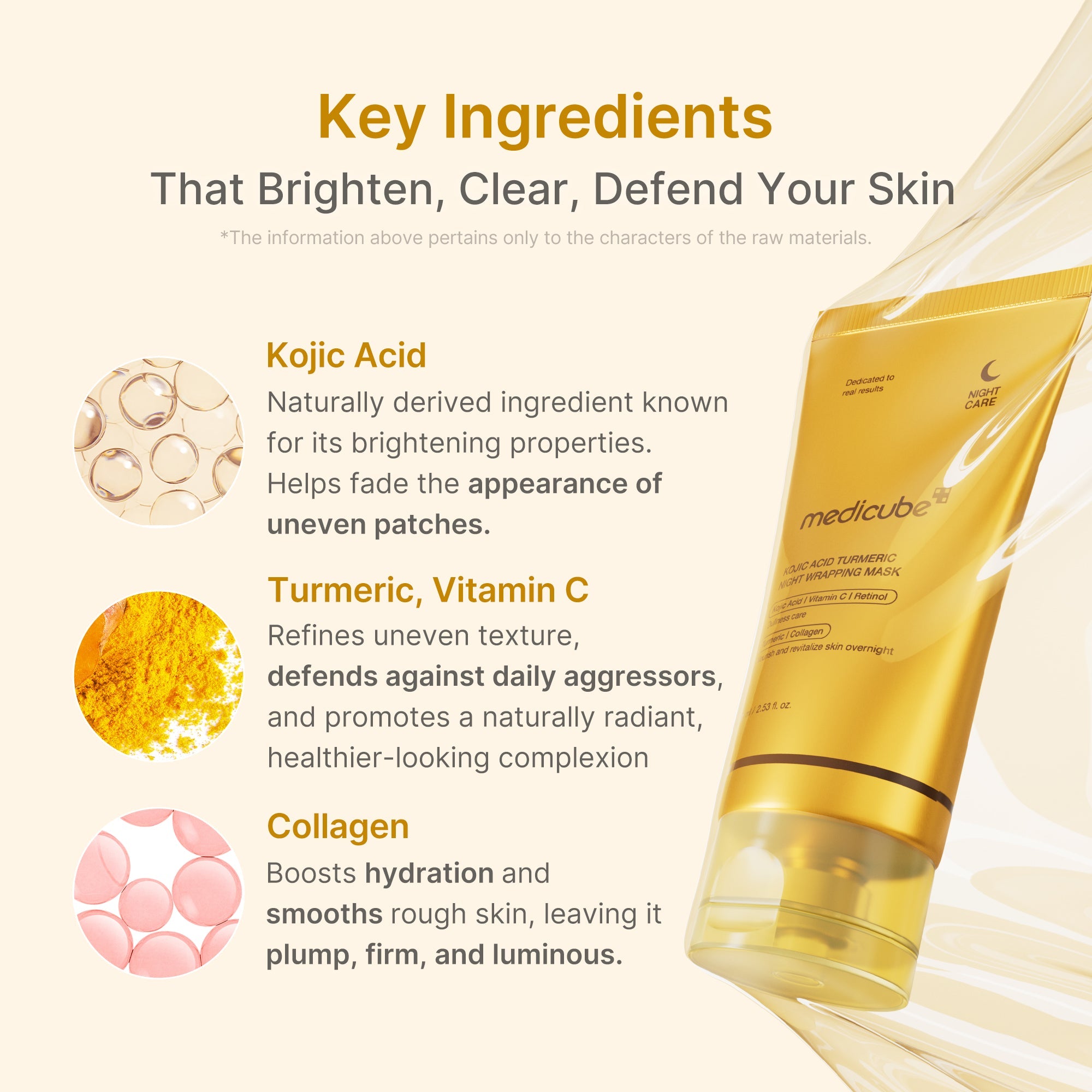 Kojic Acid Turmeric Overnight Wrapping Mask S8