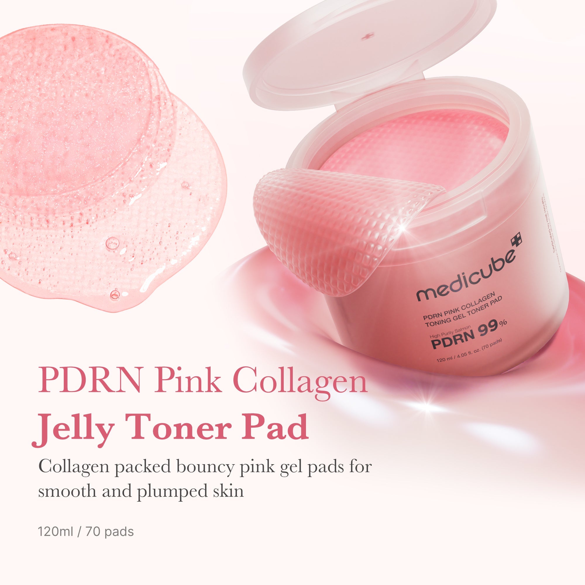 PDRN Pink Collagen Gel Toner Pad K7