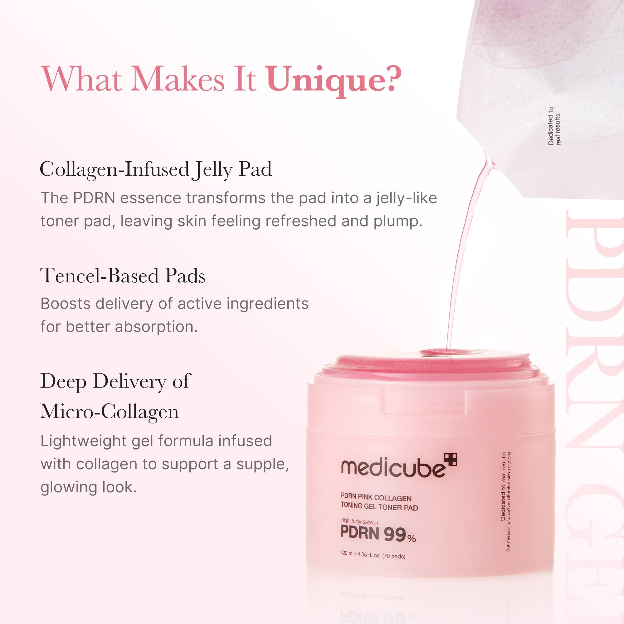 PDRN Pink Collagen Gel Toner Pad K7