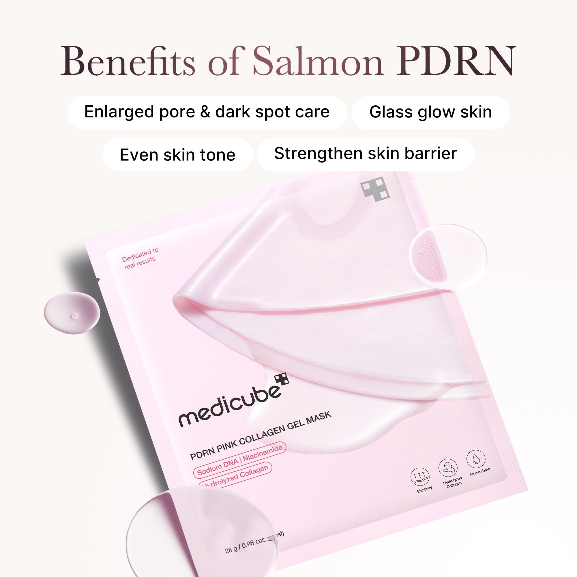 Salmon PDRN Pink Collagen Jelly Gel Mask L9