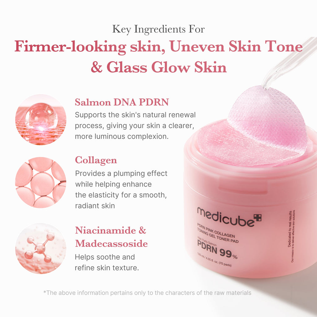 PDRN Pink Collagen Gel Toner Pad K7