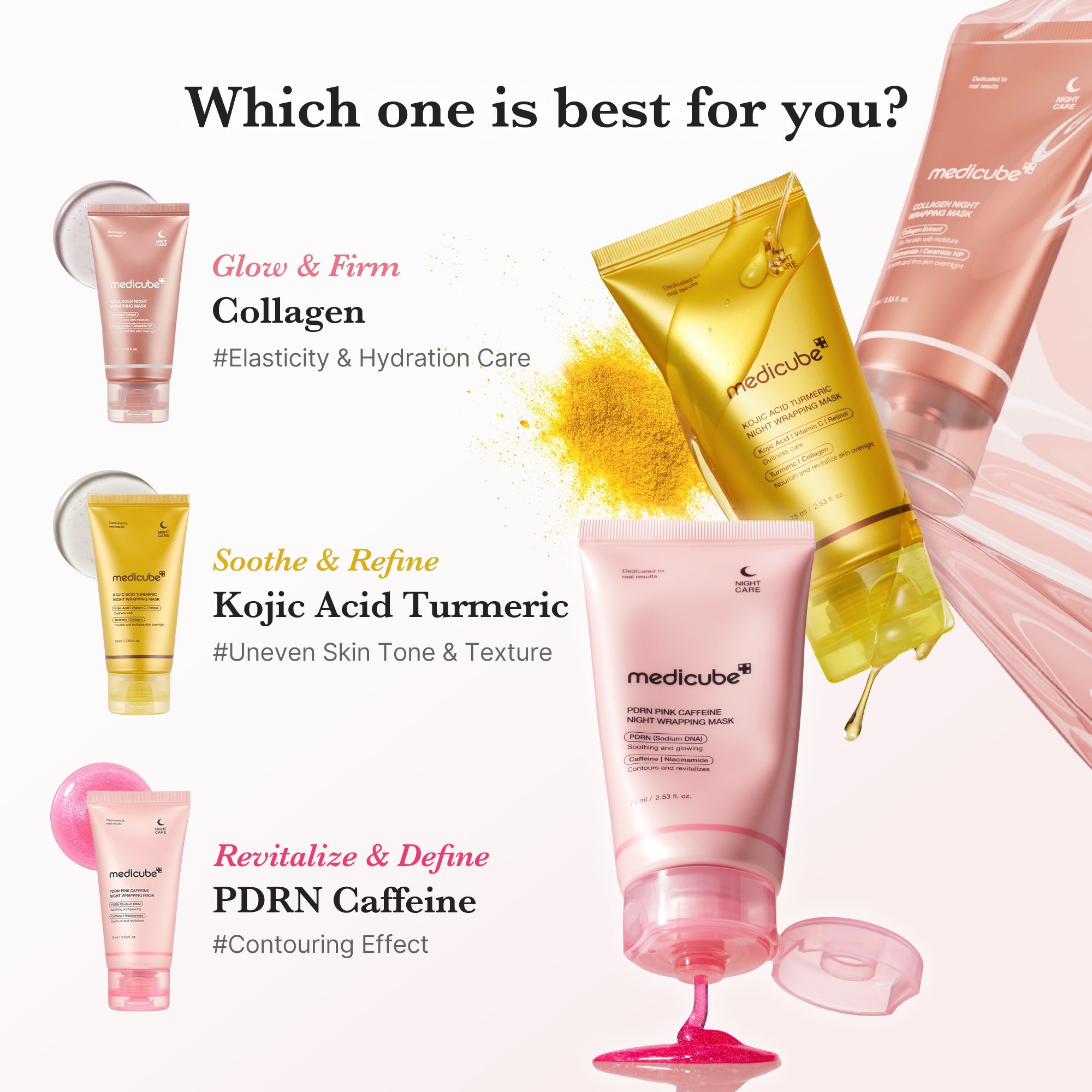 PDRN Pink Caffeine Overnight Wrapping Mask A1