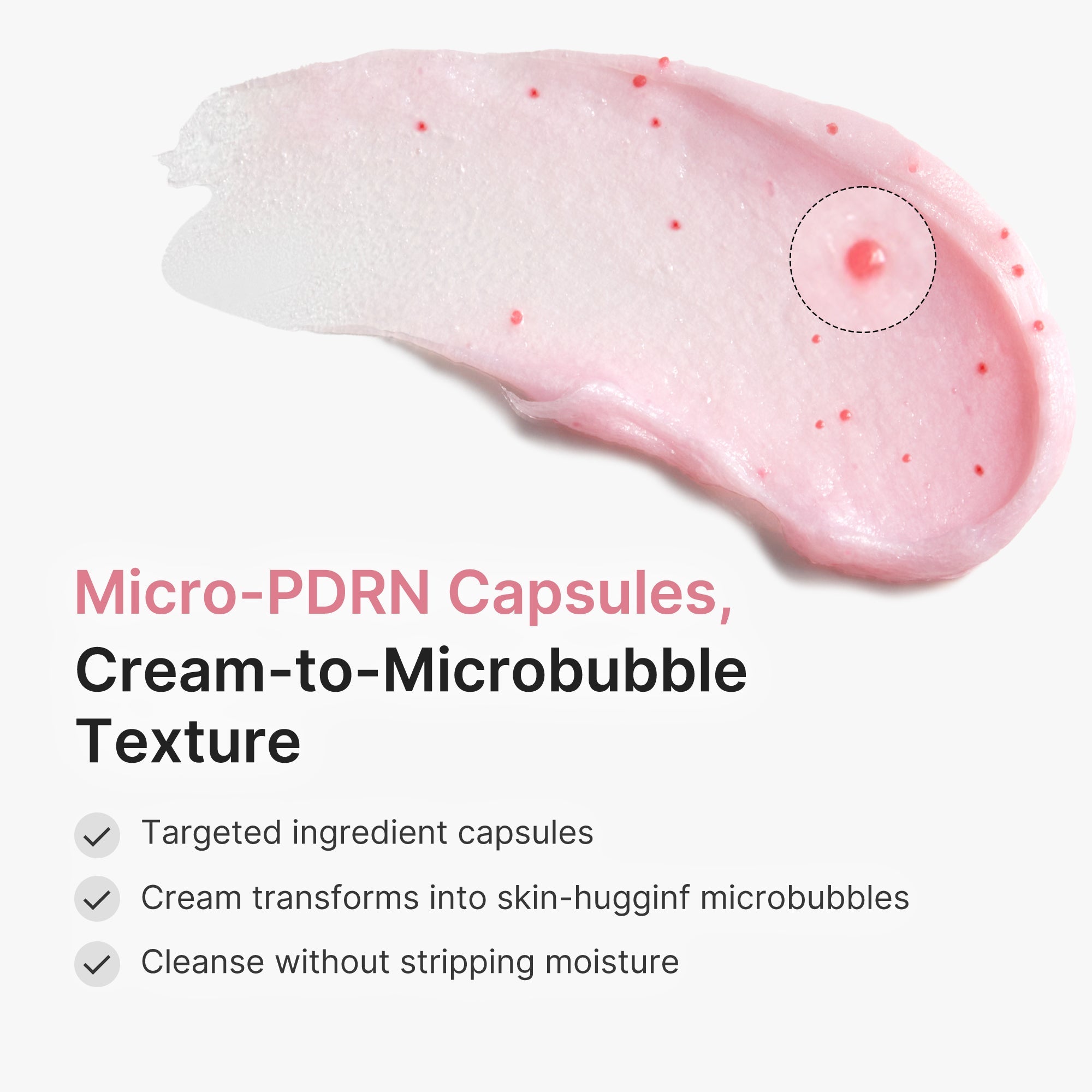 PDRN Pink Glutathione Capsule Foam Cleanser J9
