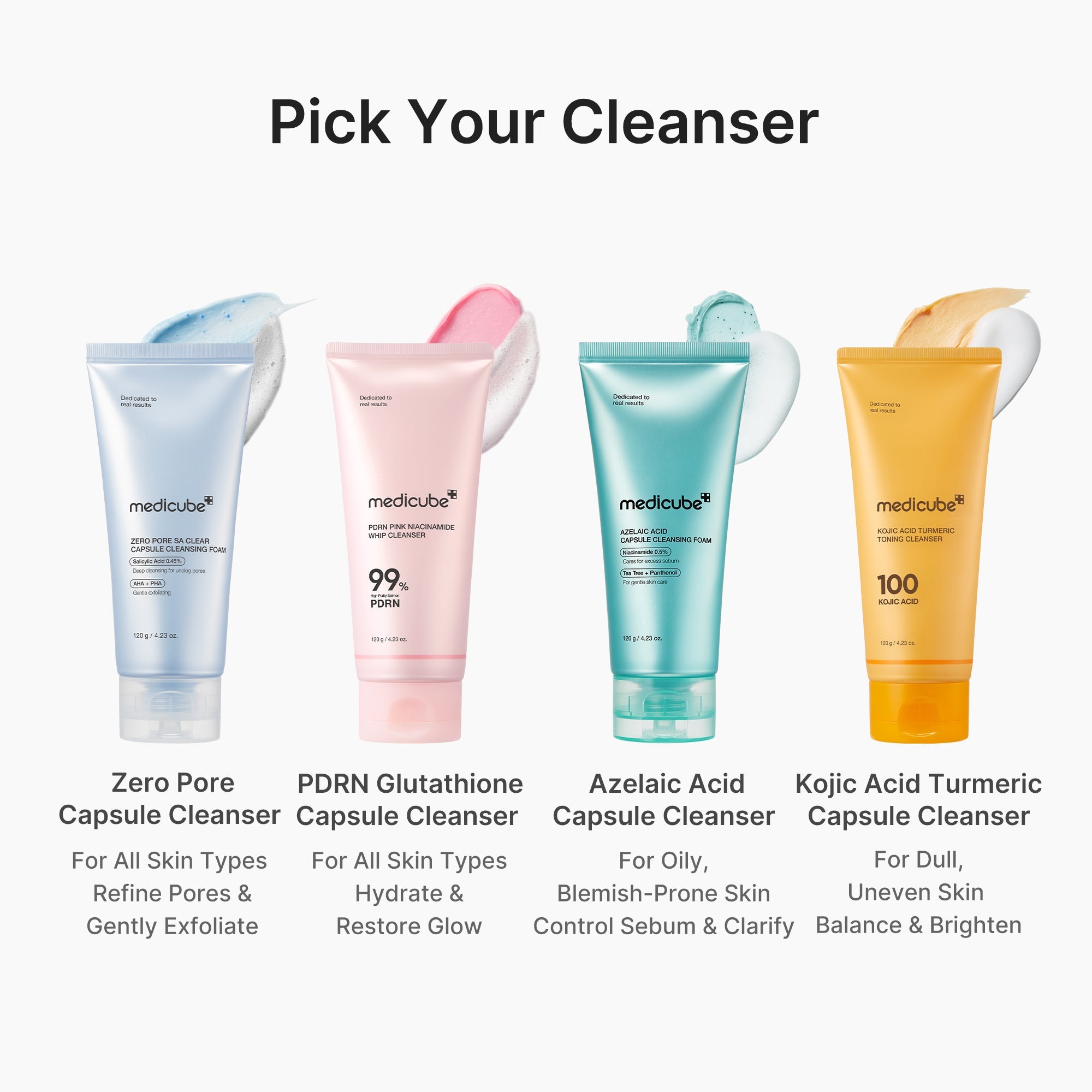 PDRN Pink Glutathione Capsule Foam Cleanser J9