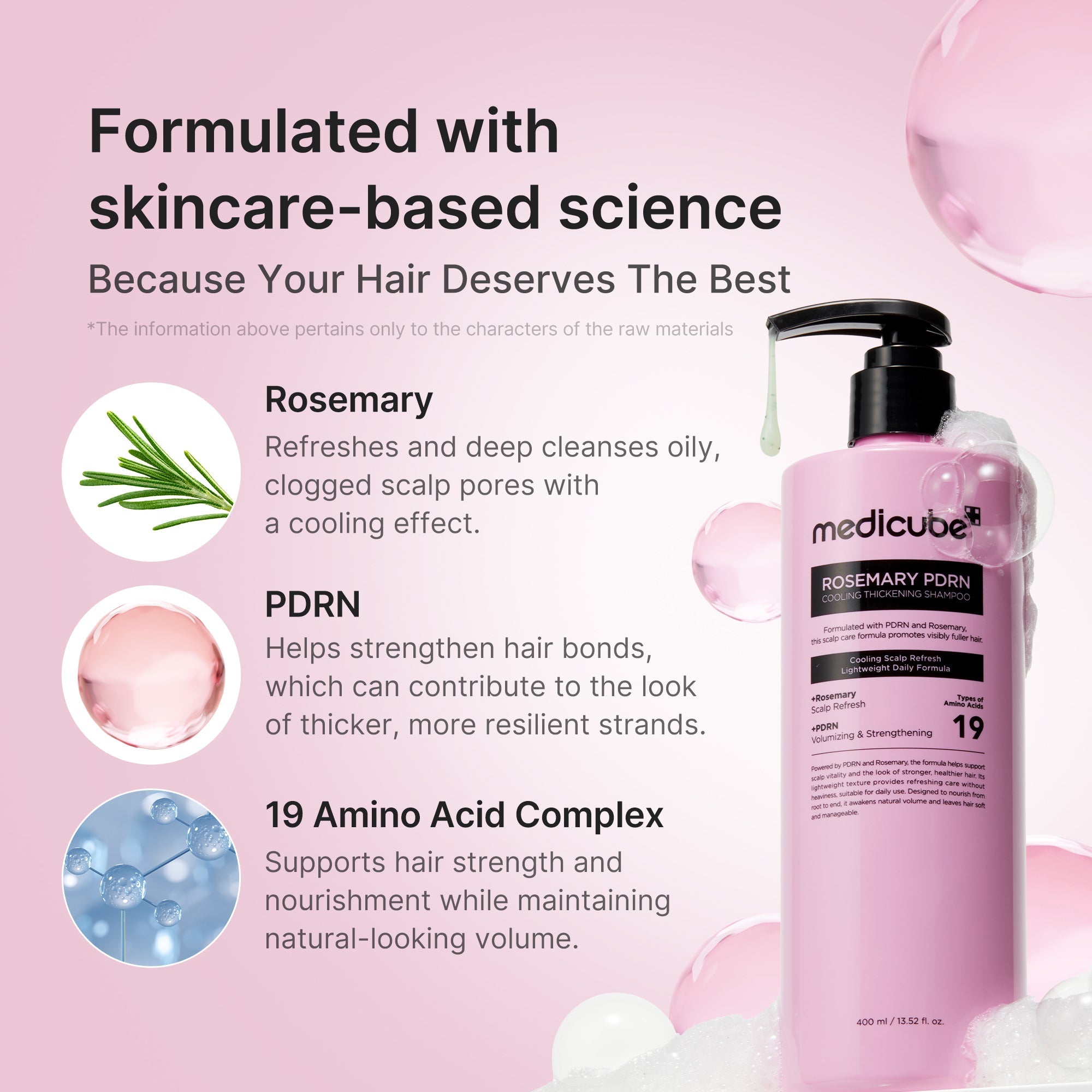 Rosemary PDRN Cooling Thickening Shampoo B1